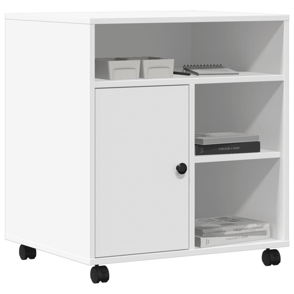 8721012495272_g_en_hd_2 vidaXL Printer Stand with Wheels White 60x50x67 cm - Image 4