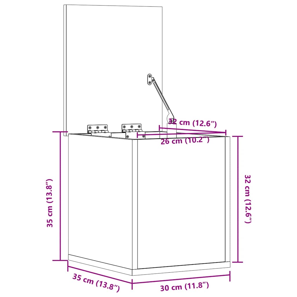 8721012495692_g_en_hd_7 vidaXL Storage Box White 30x35x35 cm Engineered Wood - Image 9