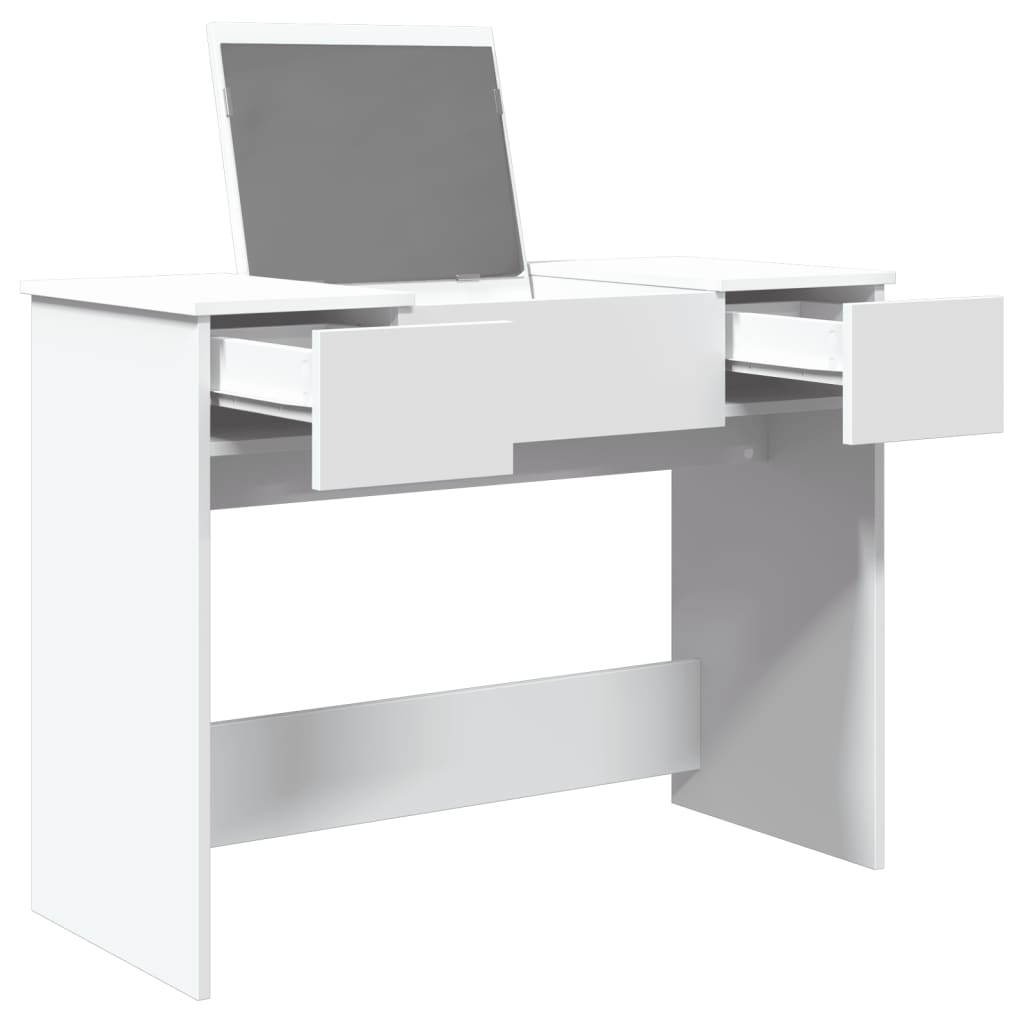 8721012495975_g_en_hd_2 vidaXL Dressing Table with Mirror White 100x45x76 cm - Image 5