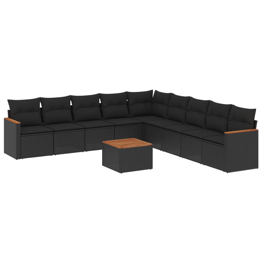 8721012830288_a_en_hd_1 vidaXL 10 Piece Garden Sofa Set with Cushions Black Poly Rattan - Image 2