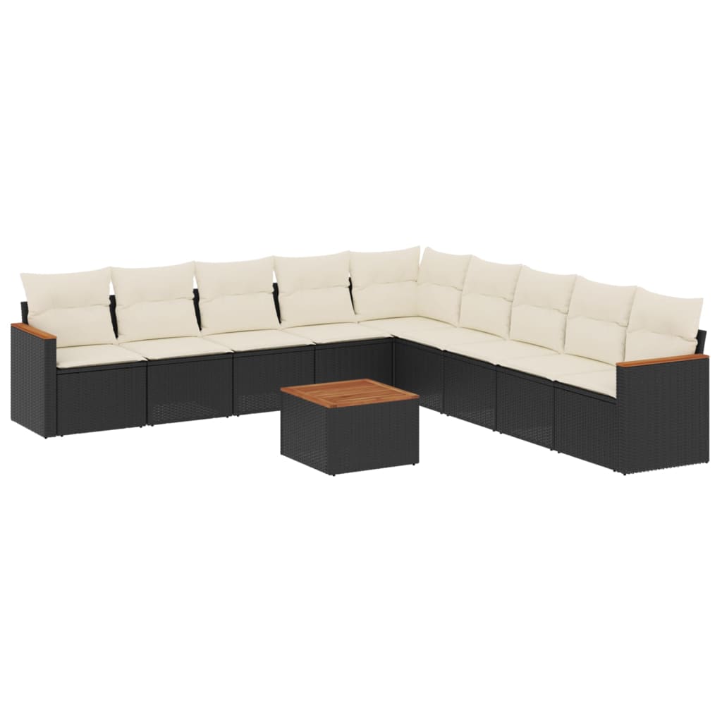 8721012830295_a_en_hd_1 vidaXL 10 Piece Garden Sofa Set with Cushions Black Poly Rattan - Image 2