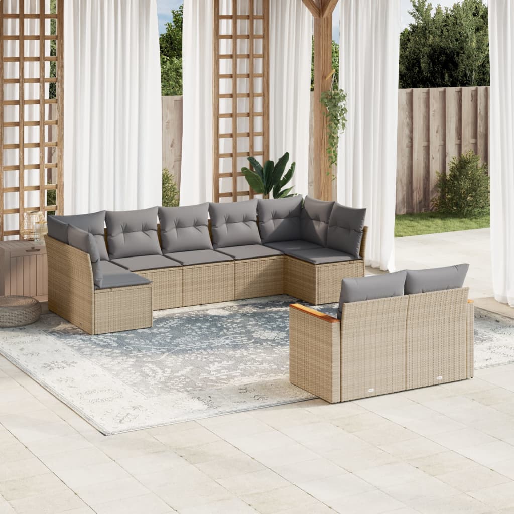 8721012832565_m_en_hd_1 vidaXL 9 Piece Garden Sofa Set with Cushions Mix Beige Poly Rattan - Image 1