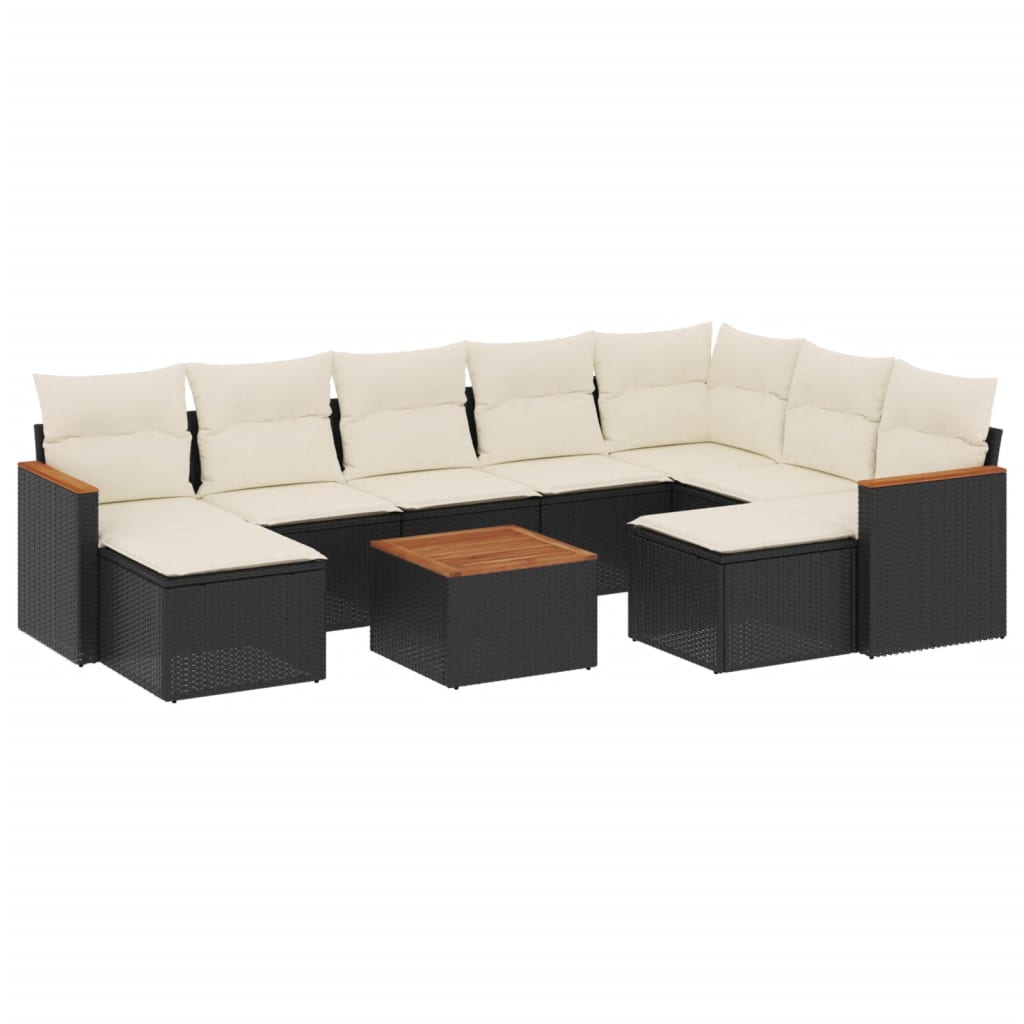 8721012835122_a_en_hd_1 vidaXL 10 Piece Garden Sofa Set with Cushions Black Poly Rattan - Image 2