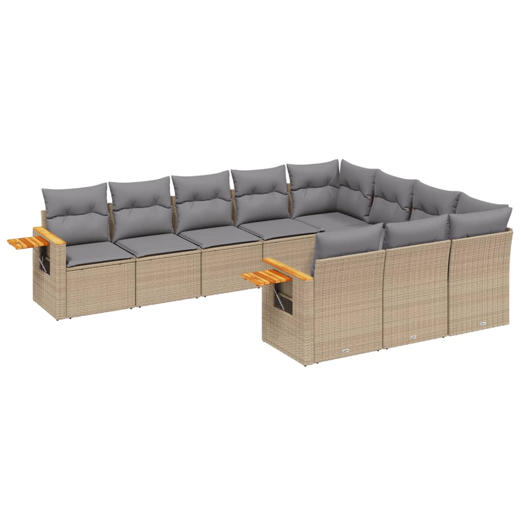 8721012841451_a_en_hd_1 vidaXL 10 Piece Garden Sofa Set with Cushions Beige Poly Rattan - Image 2