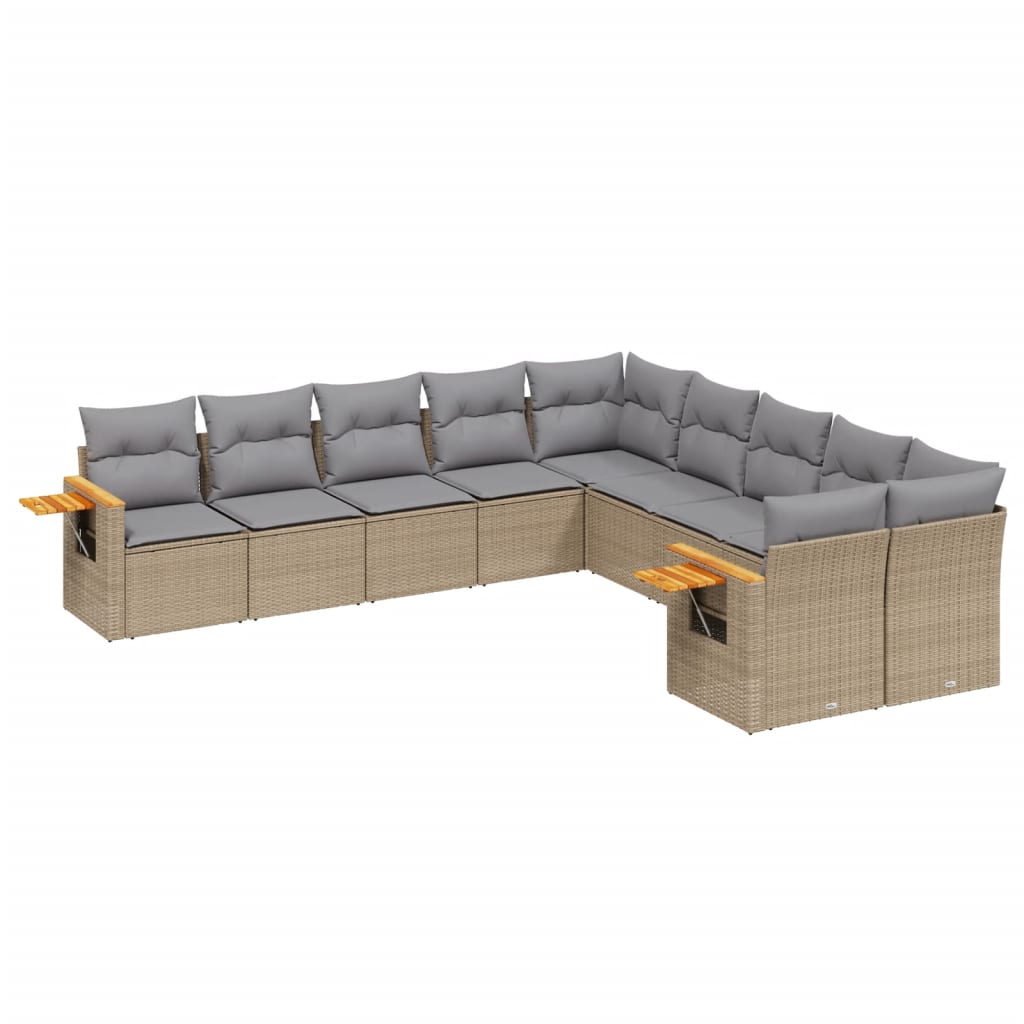8721012841598_a_en_hd_1 vidaXL 10 Piece Garden Sofa Set with Cushions Beige Poly Rattan - Image 2