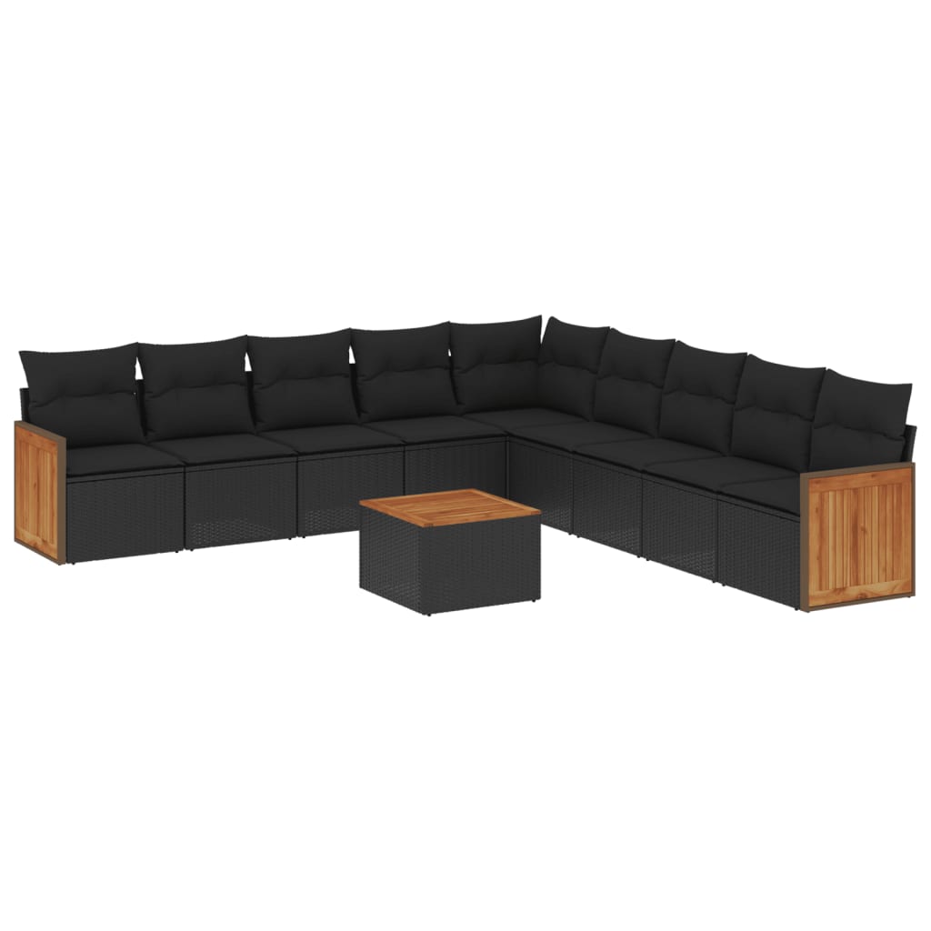 8721012847088_a_en_hd_1 vidaXL 10 Piece Garden Sofa Set with Cushions Black Poly Rattan - Image 2