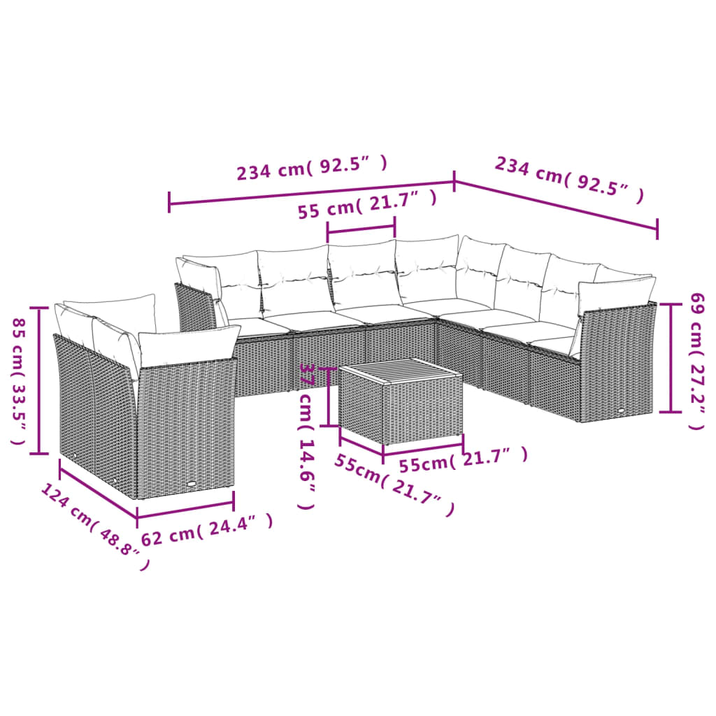 8721012855731_g_en_hd_1 vidaXL 10 Piece Garden Sofa Set with Cushions Black Poly Rattan - Image 3