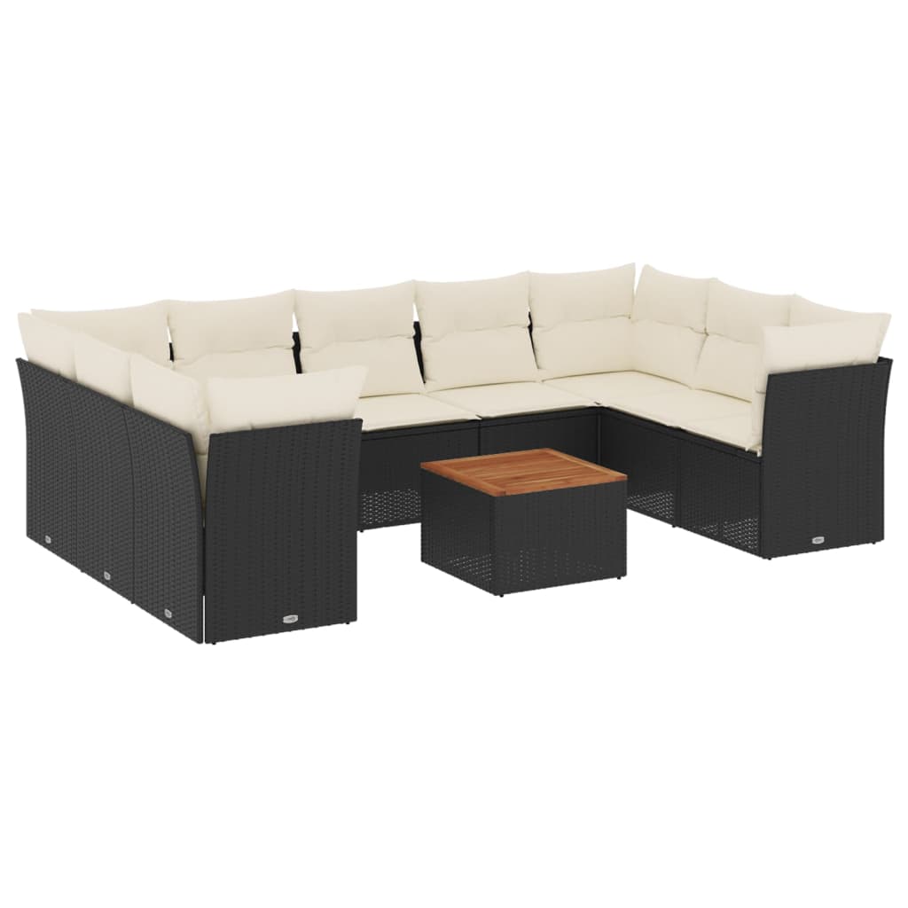 8721012856653_a_en_hd_1 vidaXL 10 Piece Garden Sofa Set with Cushions Black Poly Rattan - Image 2