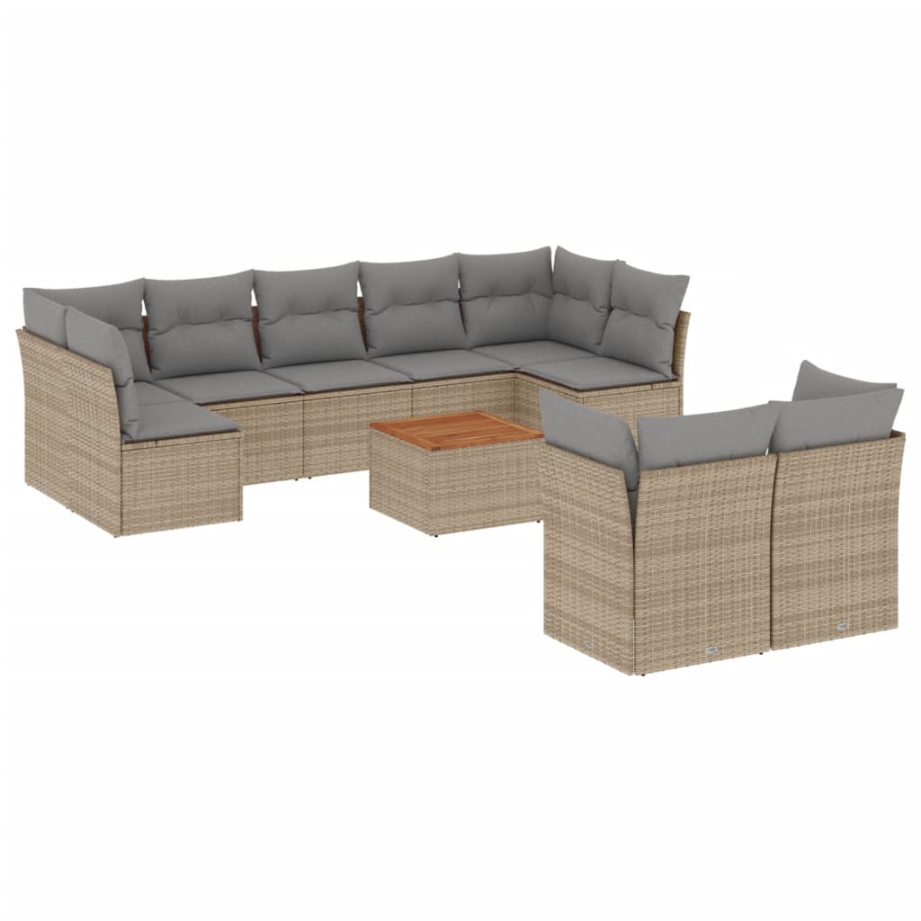 8721012856752_a_en_hd_1 vidaXL 10 Piece Garden Sofa Set with Cushions Beige Poly Rattan - Image 2