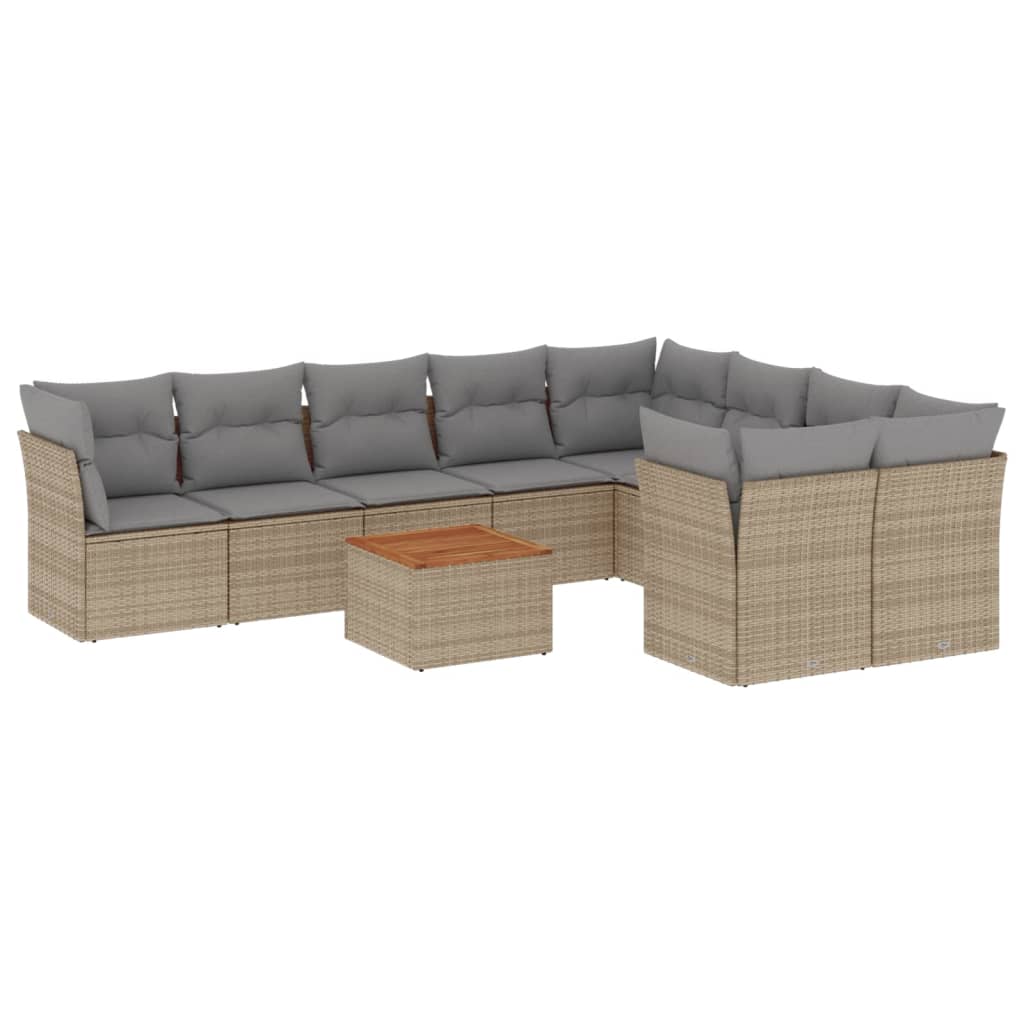 8721012856820_a_en_hd_1 vidaXL 10 Piece Garden Sofa Set with Cushions Beige Poly Rattan - Image 2