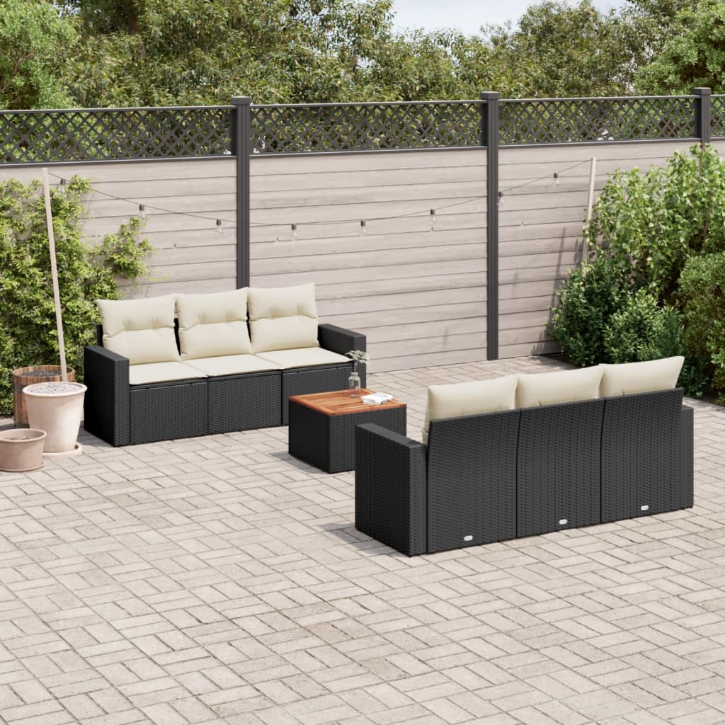 8721012858756_m_en_hd_1 vidaXL 7 Piece Garden Sofa Set with Cushions Black Poly Rattan - Image 1