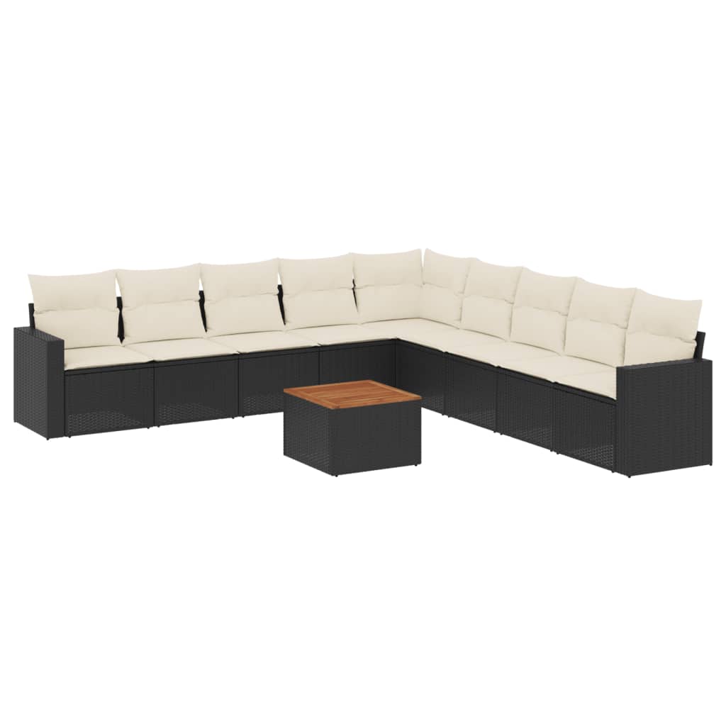 8721012860292_a_en_hd_1 vidaXL 10 Piece Garden Sofa Set with Cushions Black Poly Rattan - Image 2
