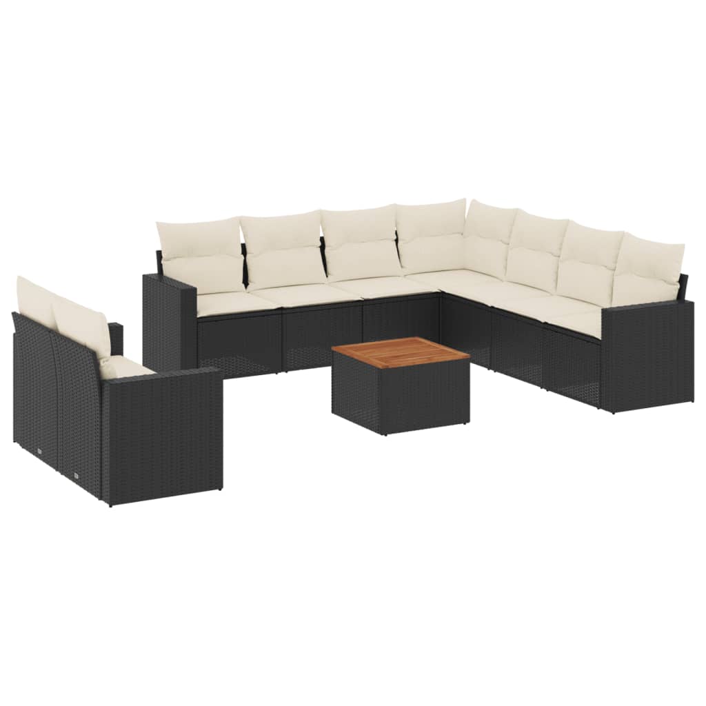 8721012860506_a_en_hd_1 vidaXL 10 Piece Garden Sofa Set with Cushions Black Poly Rattan - Image 2