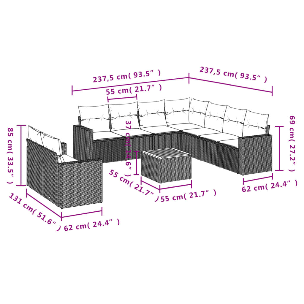 8721012860506_g_en_hd_1 vidaXL 10 Piece Garden Sofa Set with Cushions Black Poly Rattan - Image 3