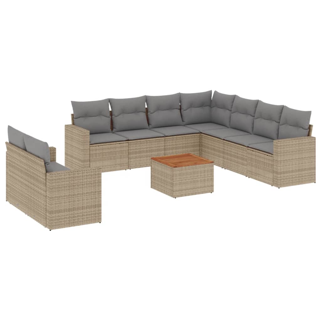8721012860537_a_en_hd_1 vidaXL 10 Piece Garden Sofa Set with Cushions Beige Poly Rattan - Image 2