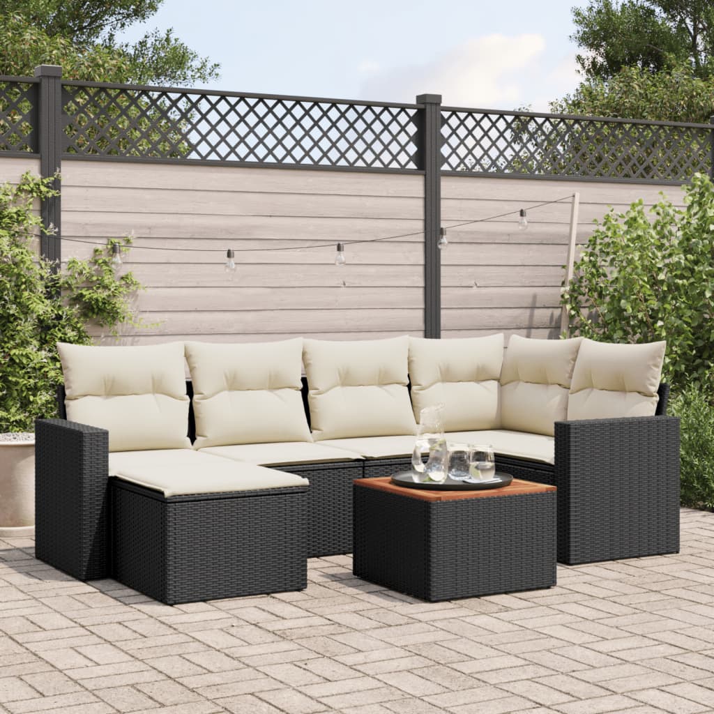 8721012860858_m_en_hd_1 vidaXL 7 Piece Garden Sofa Set with Cushions Black Poly Rattan - Image 1