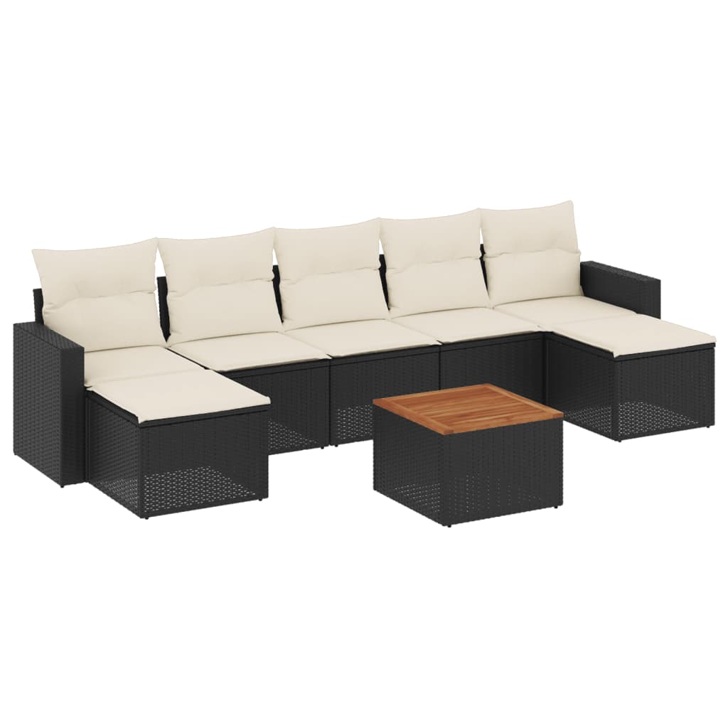 8721012861138_a_en_hd_1 vidaXL 8 Piece Garden Sofa Set with Cushions Black Poly Rattan - Image 2
