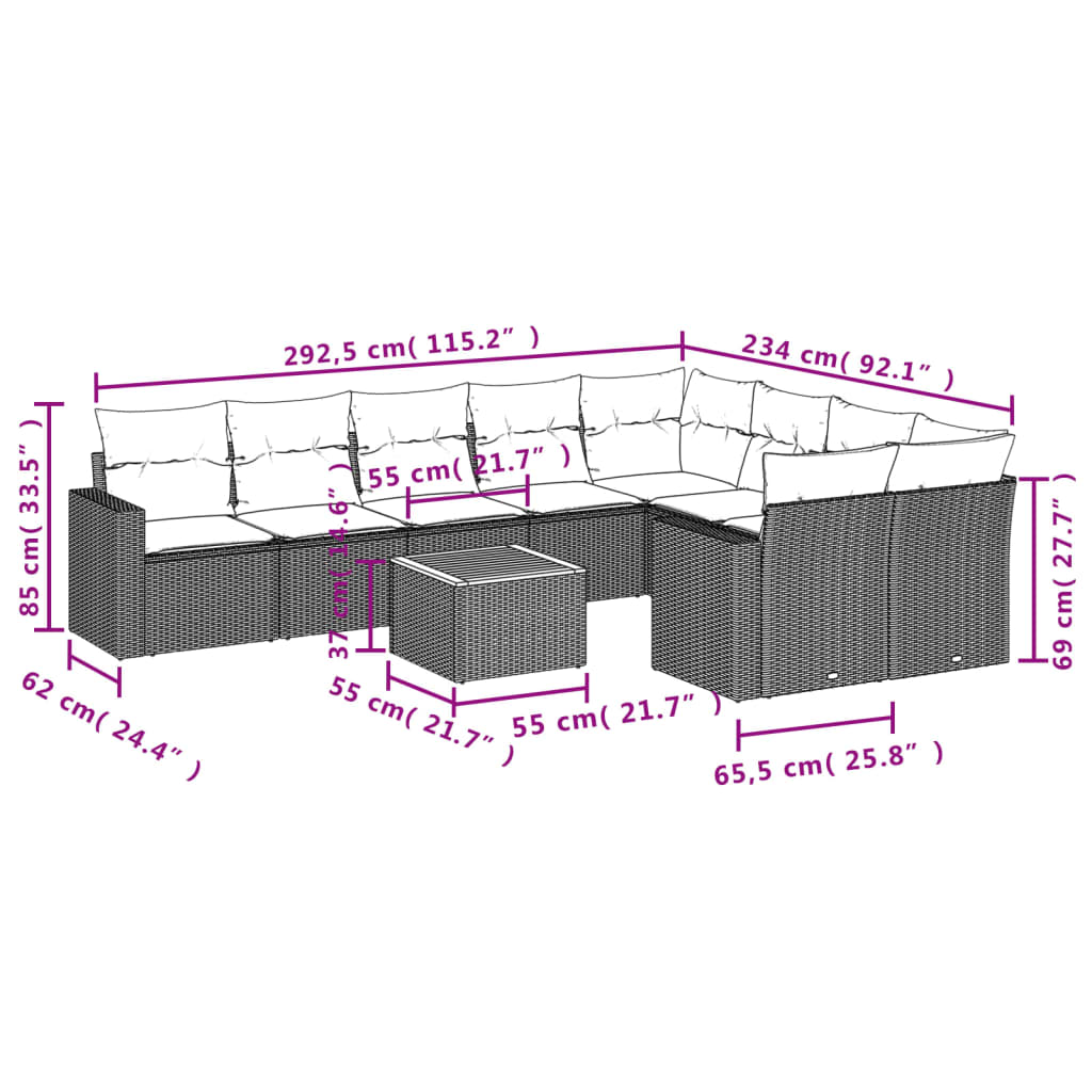 8721012861442_g_en_hd_1 vidaXL 10 Piece Garden Sofa Set with Cushions Beige Poly Rattan - Image 3