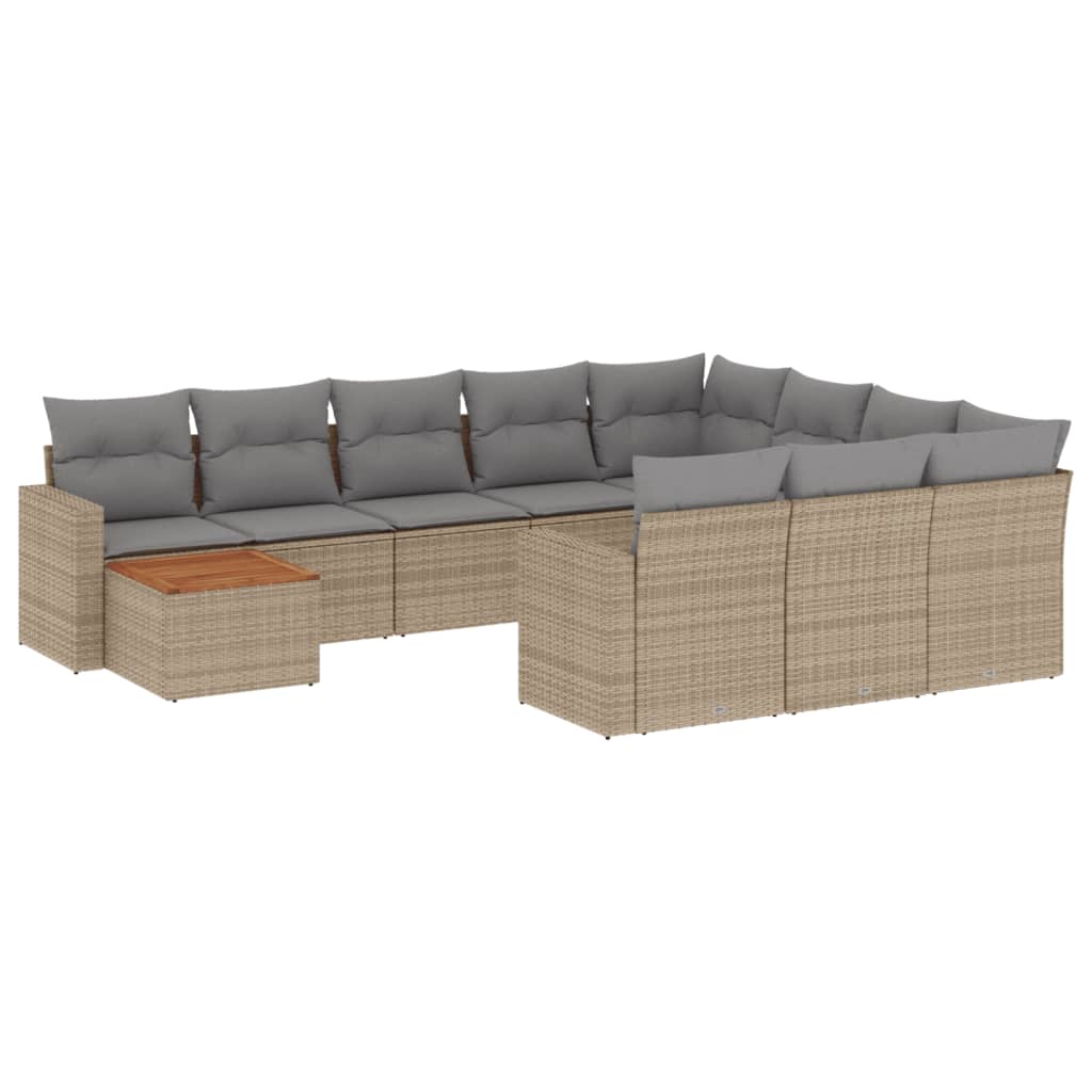 8721012861725_a_en_hd_1 vidaXL 11 Piece Garden Sofa Set with Cushions Beige Poly Rattan - Image 2