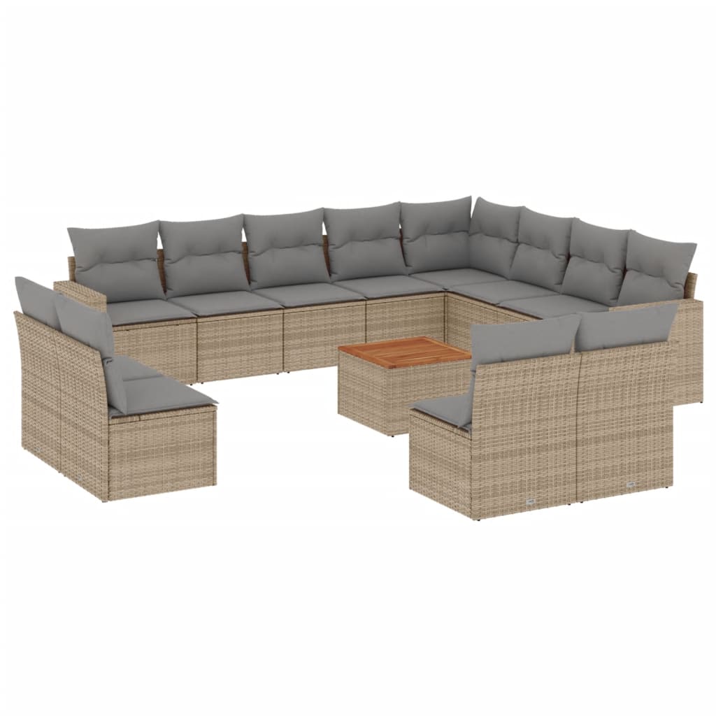 8721012862357_a_en_hd_1 vidaXL 13 Piece Garden Sofa Set with Cushions Beige Poly Rattan - Image 2