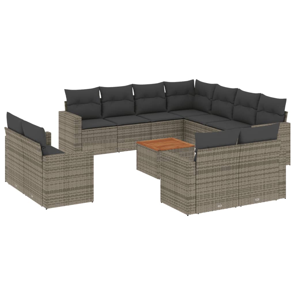 8721012862500_a_en_hd_1 vidaXL 12 Piece Garden Sofa Set with Cushions Grey Poly Rattan - Image 2