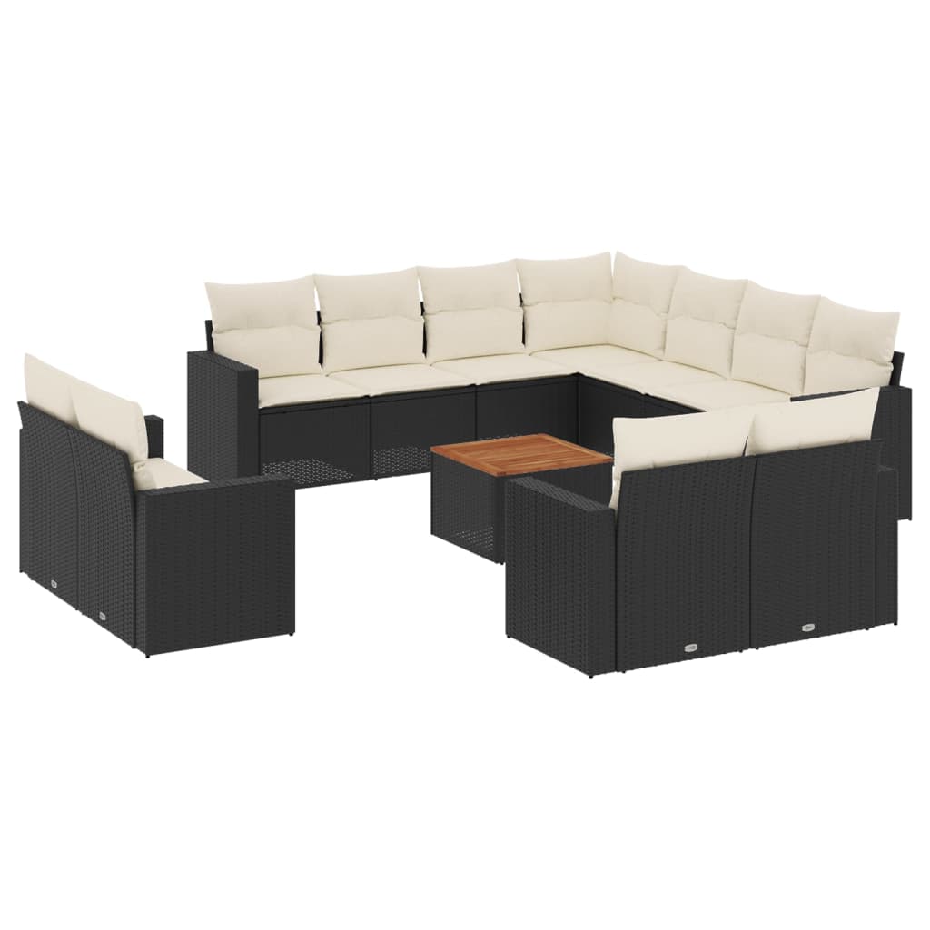 8721012862531_a_en_hd_1 vidaXL 13 Piece Garden Sofa Set with Cushions Black Poly Rattan - Image 2