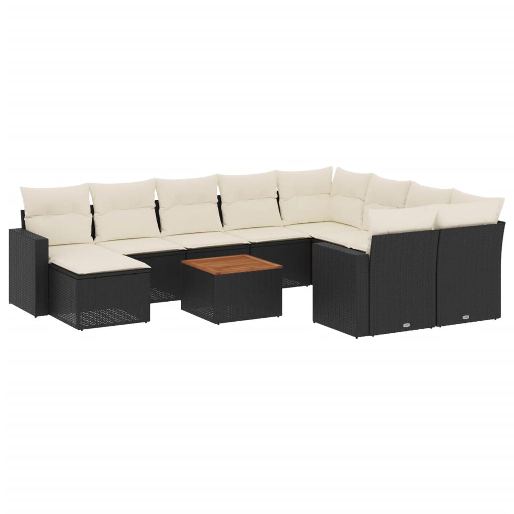 8721012862746_a_en_hd_1 vidaXL 11 Piece Garden Sofa Set with Cushions Black Poly Rattan - Image 2