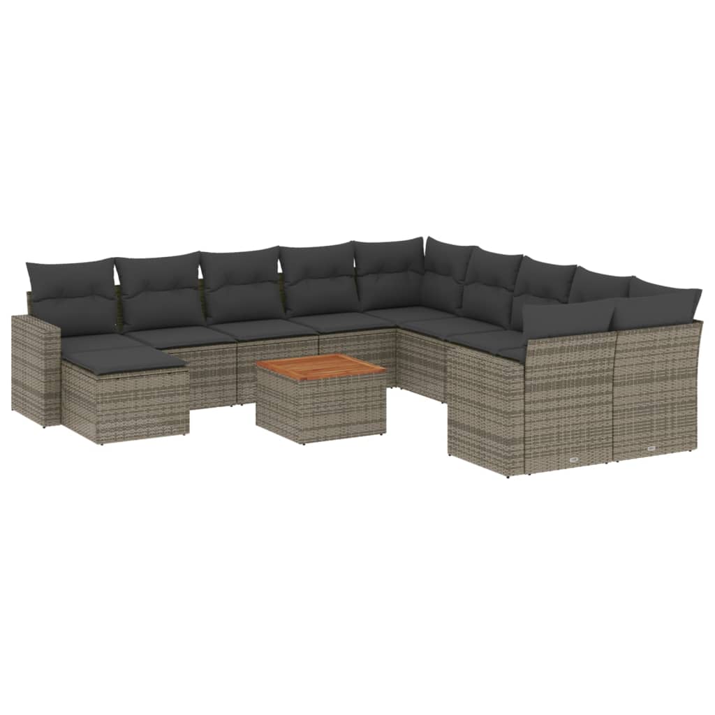 8721012862852_a_en_hd_1 vidaXL 12 Piece Garden Sofa Set with Cushions Grey Poly Rattan - Image 2
