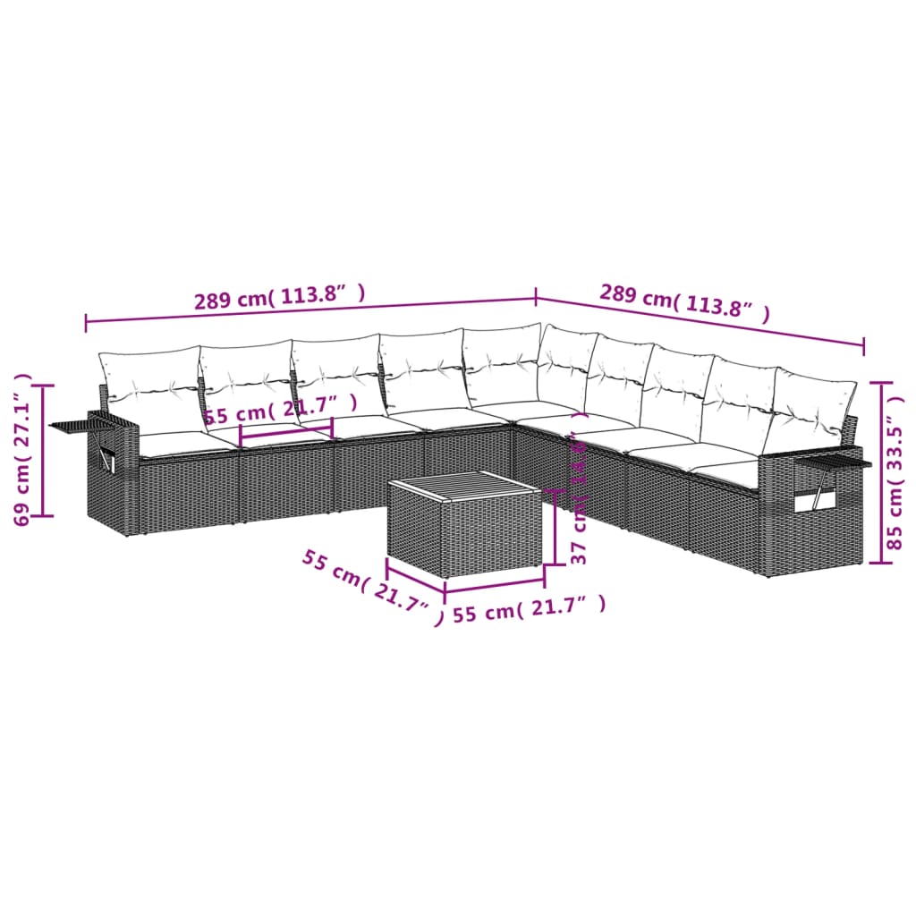 8721012864696_g_en_hd_7 vidaXL 10 Piece Garden Sofa Set with Cushions Black Poly Rattan - Image 9