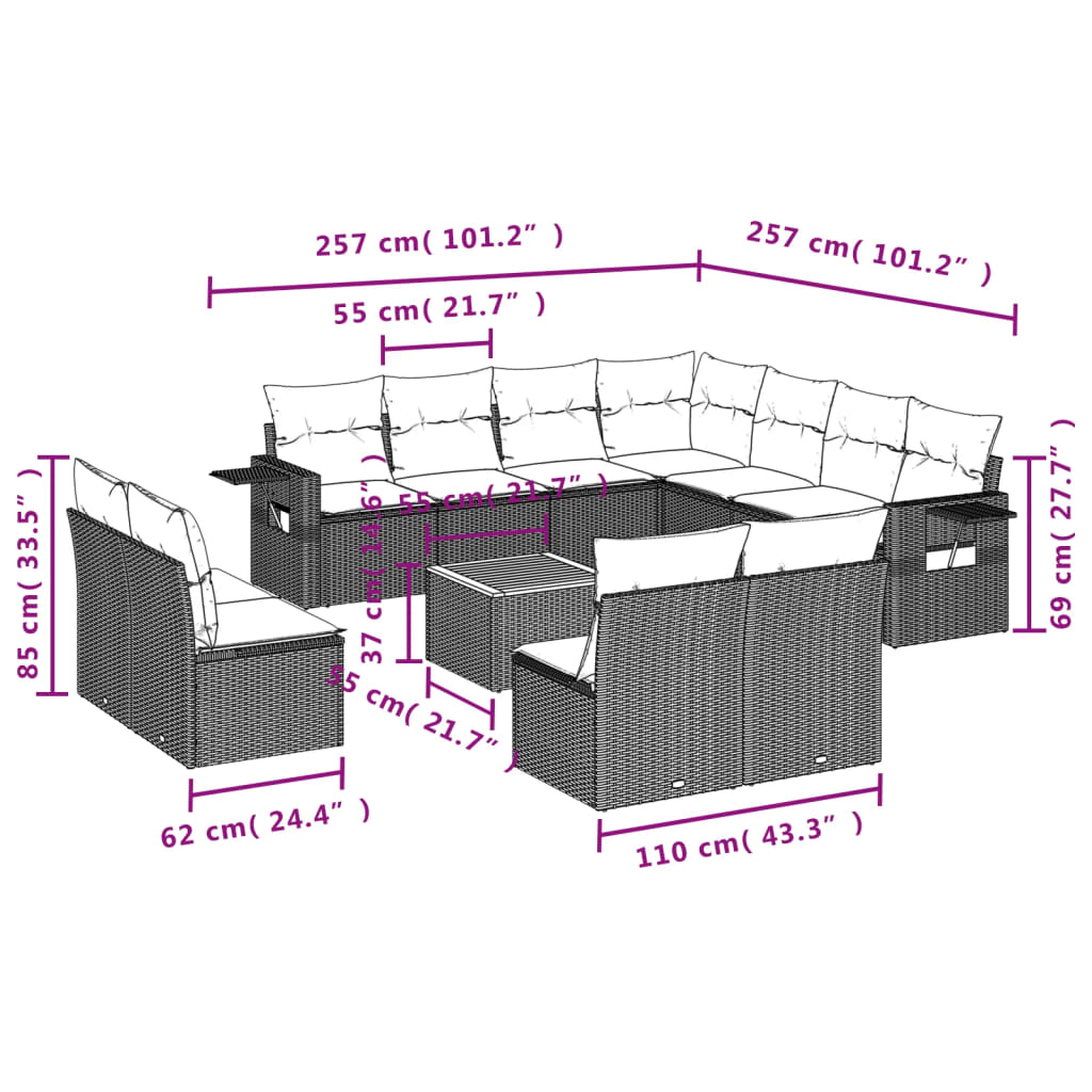 8721012864832_g_en_hd_7 vidaXL 12 Piece Garden Sofa Set with Cushions Black Poly Rattan - Image 9