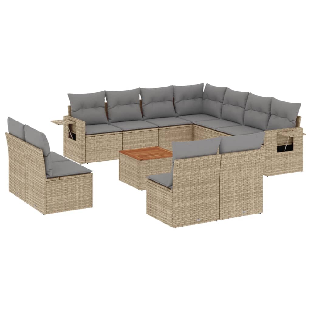 8721012864870_a_en_hd_1 vidaXL 12 Piece Garden Sofa Set with Cushions Beige Poly Rattan - Image 2