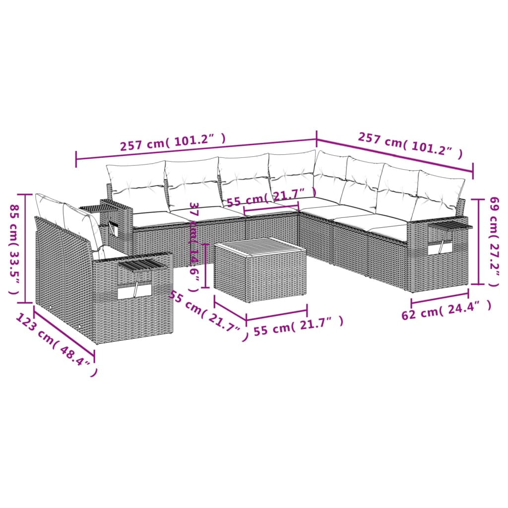 8721012864955_g_en_hd_7 vidaXL 10 Piece Garden Sofa Set with Cushions Grey Poly Rattan - Image 9