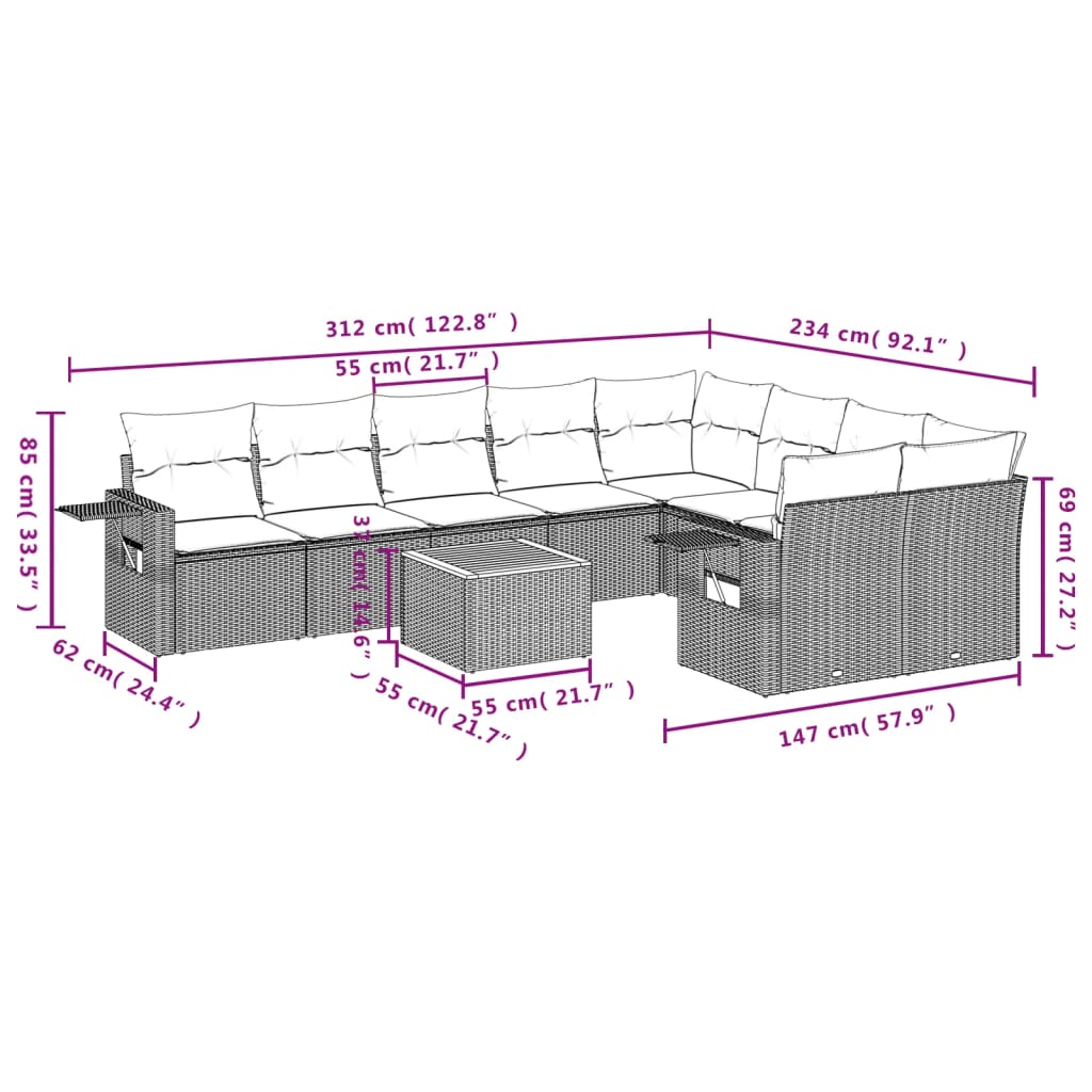 8721012865815_g_en_hd_8 vidaXL 10 Piece Garden Sofa Set with Cushions Black Poly Rattan - Image 10