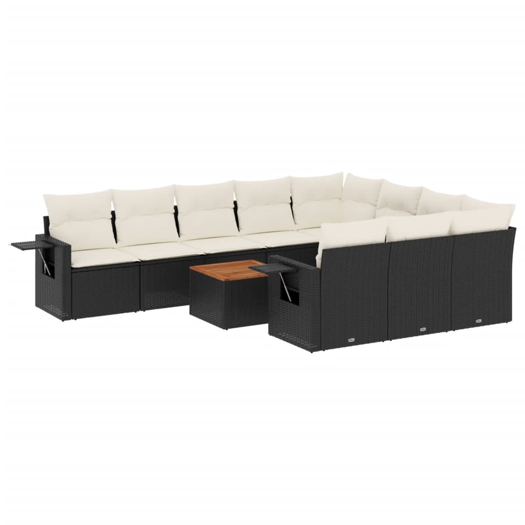 8721012866034_a_en_hd_1 vidaXL 11 Piece Garden Sofa Set with Cushions Black Poly Rattan - Image 2