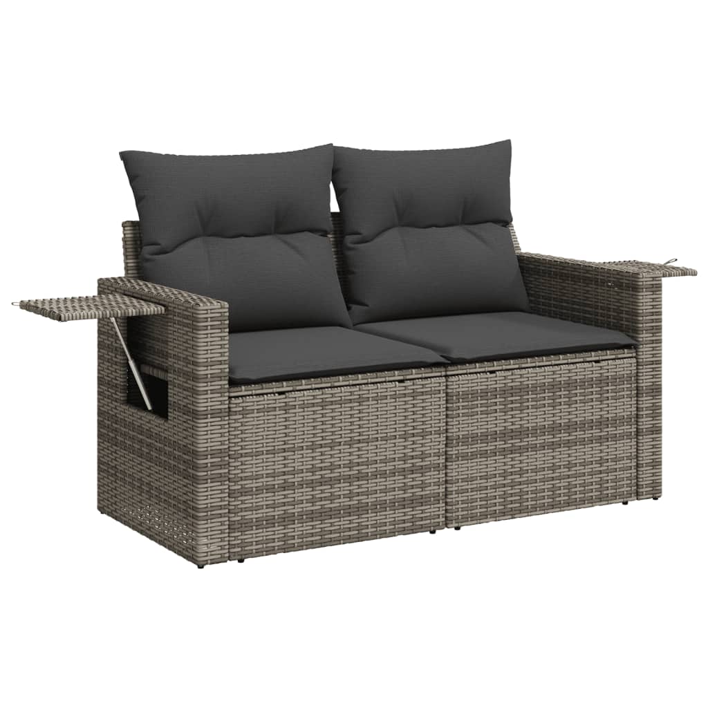 8721012866140_g_en_hd_1 vidaXL 11 Piece Garden Sofa Set with Cushions Grey Poly Rattan - Image 3