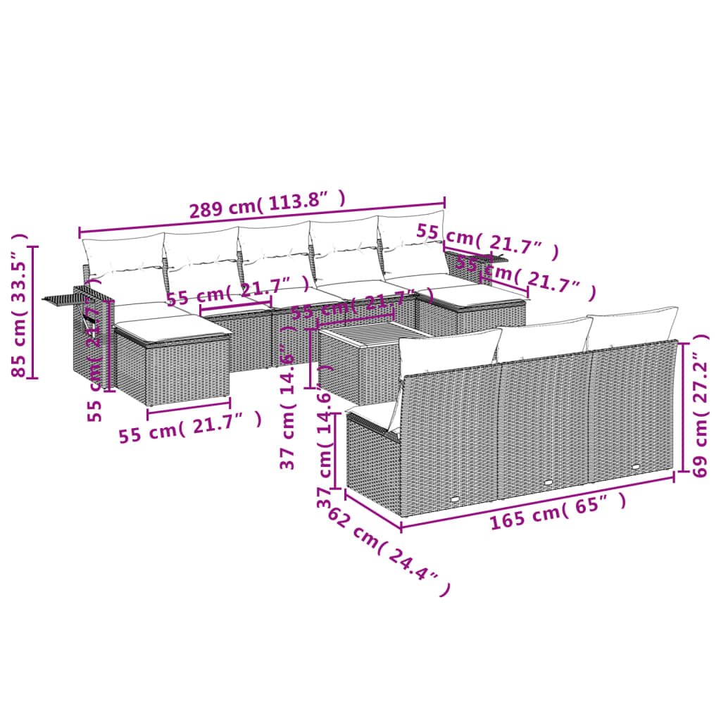 8721012866355_g_en_hd_7 vidaXL 11 Piece Garden Sofa Set with Cushions Grey Poly Rattan - Image 9