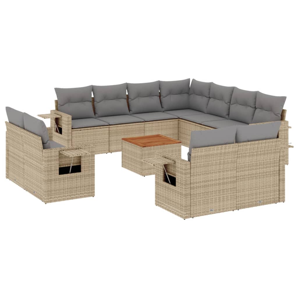 8721012866904_a_en_hd_1 vidaXL 12 Piece Garden Sofa Set with Cushions Beige Poly Rattan - Image 2
