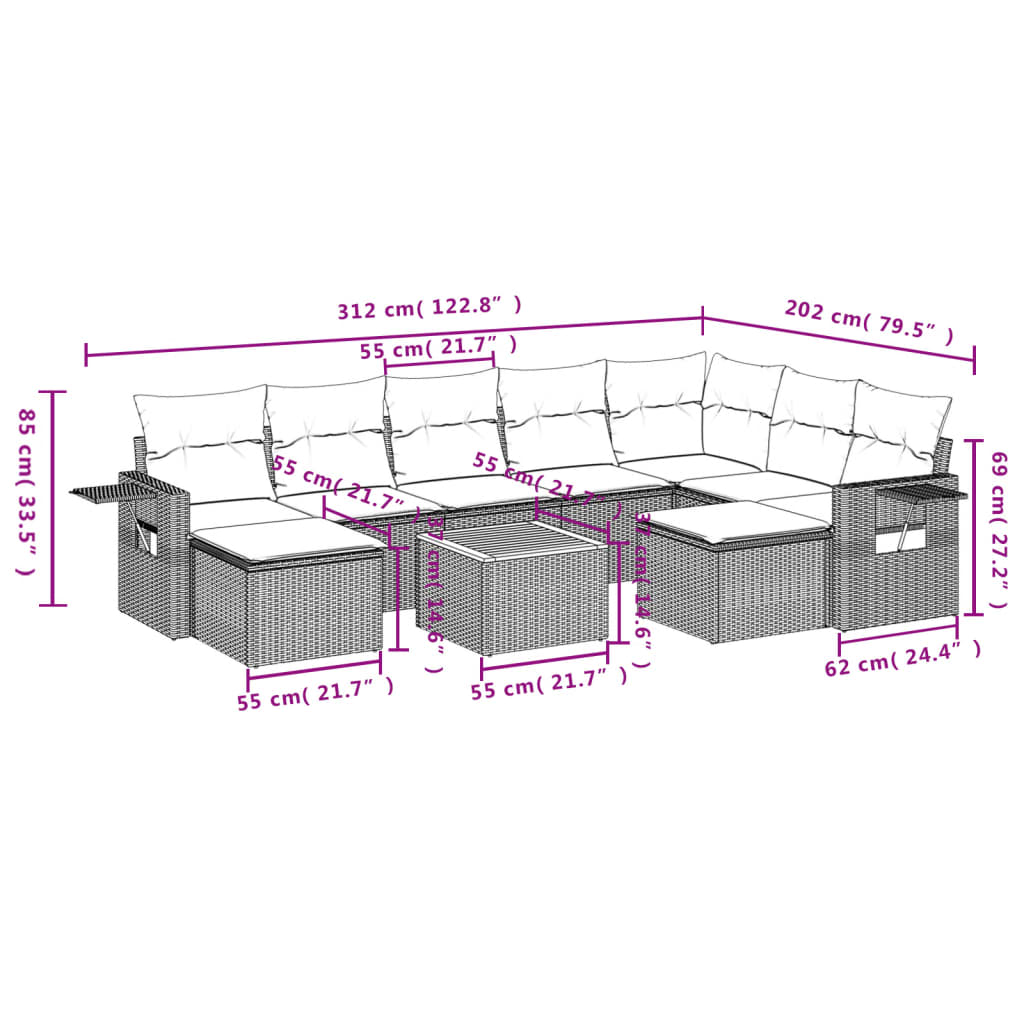 8721012867079_g_en_hd_8 vidaXL 10 Piece Garden Sofa Set with Cushions Black Poly Rattan - Image 10
