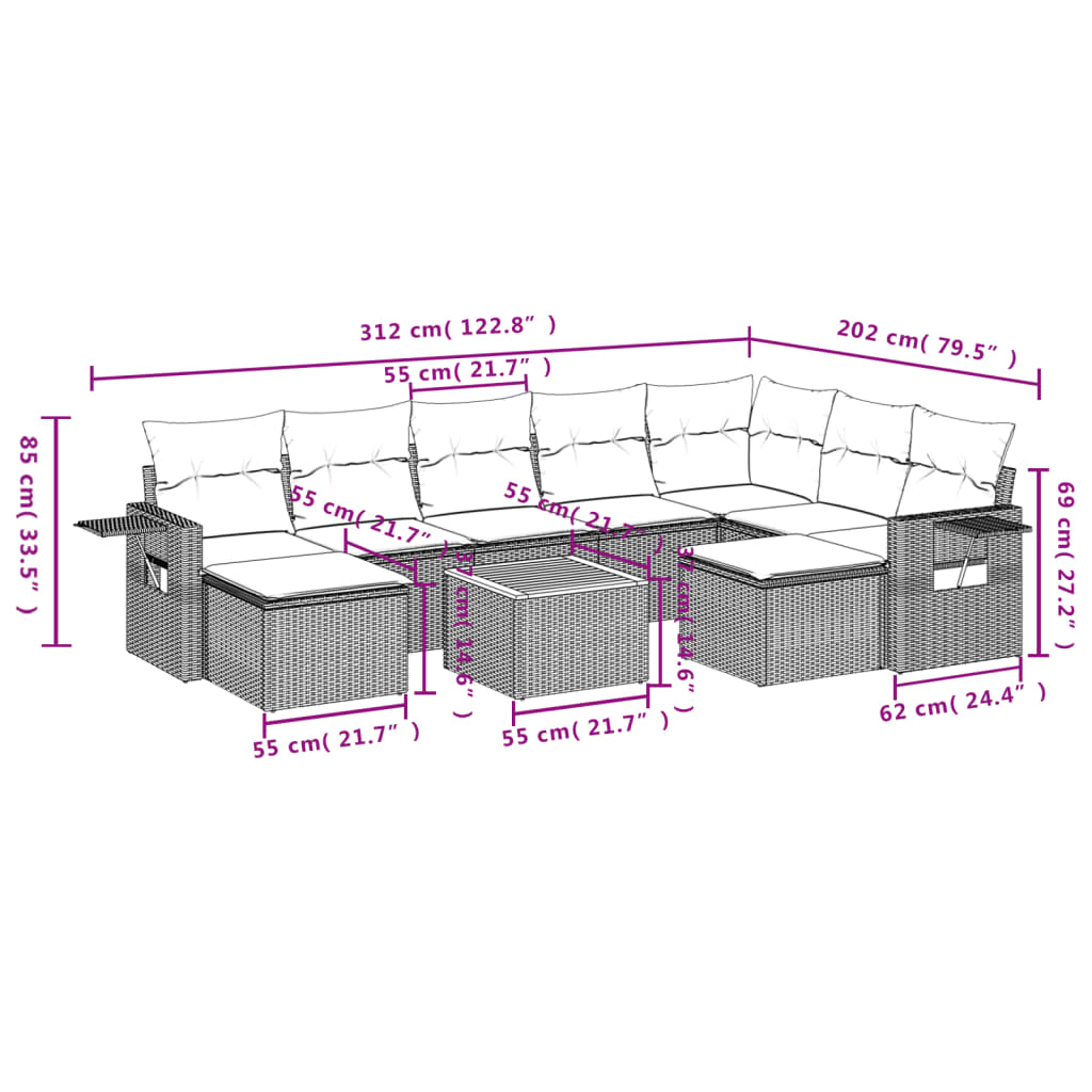 8721012867086_g_en_hd_7 vidaXL 10 Piece Garden Sofa Set with Cushions Black Poly Rattan - Image 9