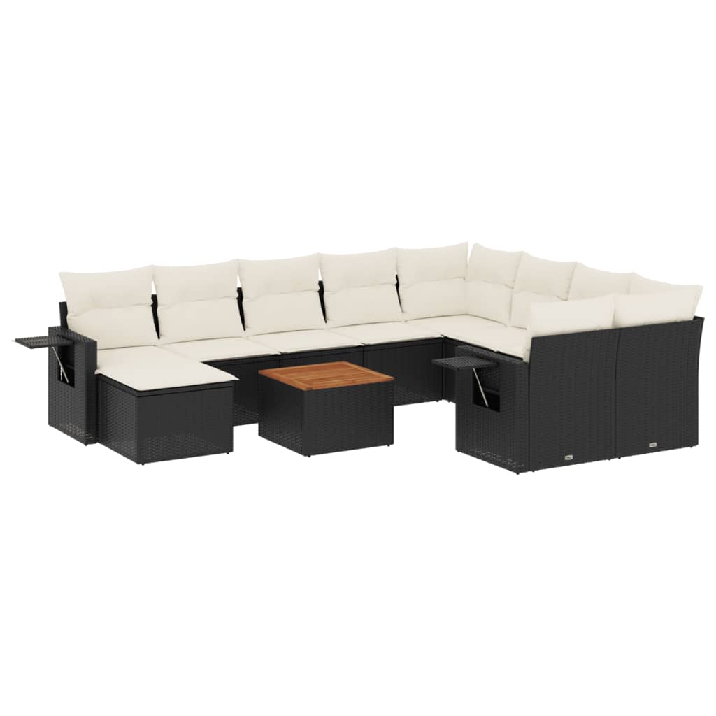 8721012867154_a_en_hd_1 vidaXL 11 Piece Garden Sofa Set with Cushions Black Poly Rattan - Image 2