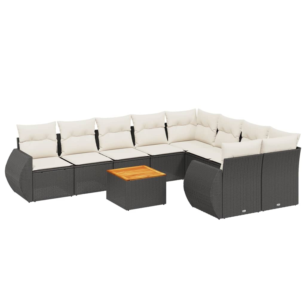8721012870239_a_en_hd_1 vidaXL 10 Piece Garden Sofa Set with Cushions Black Poly Rattan - Image 2