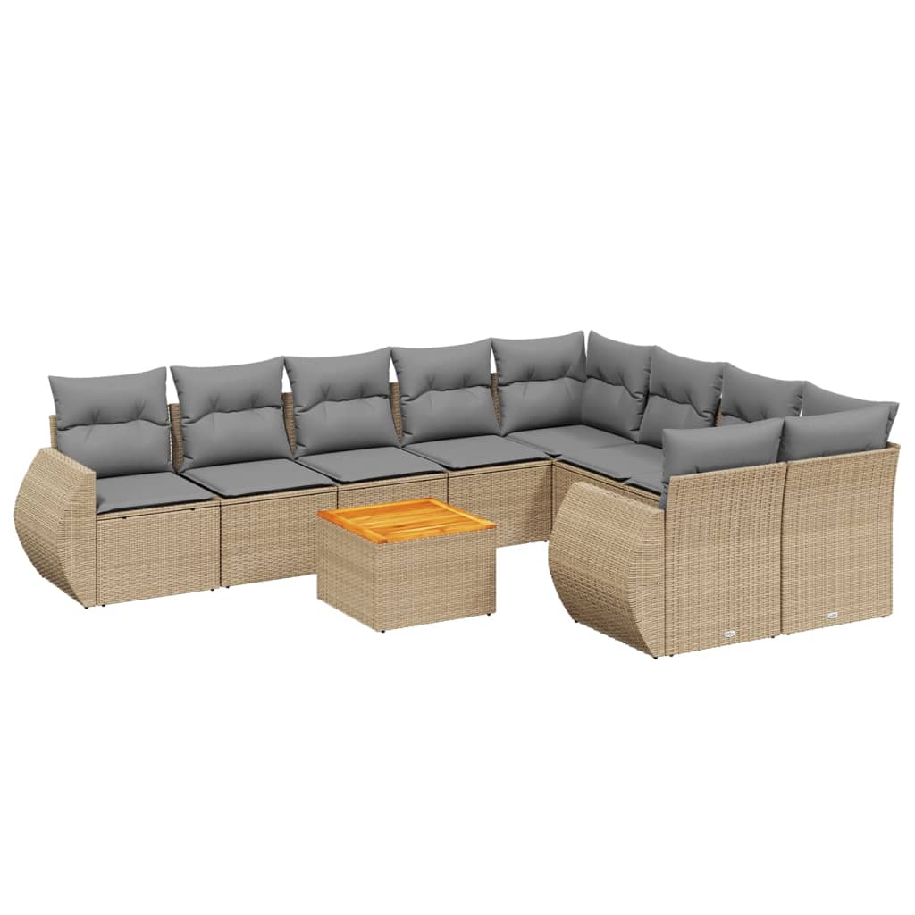 8721012870260_a_en_hd_1 vidaXL 10 Piece Garden Sofa Set with Cushions Beige Poly Rattan - Image 2