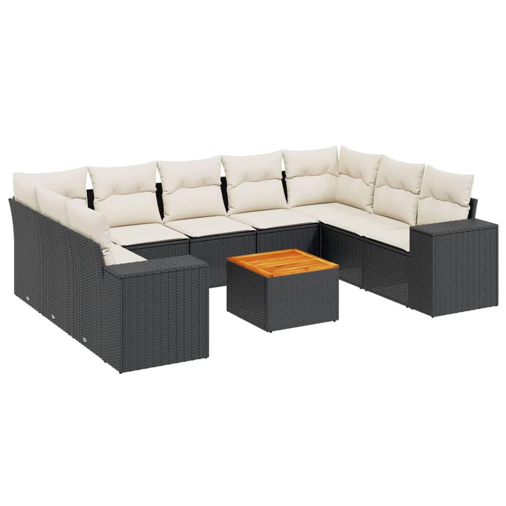 8721012874503_a_en_hd_1 vidaXL 10 Piece Garden Sofa Set with Cushions Black Poly Rattan - Image 2