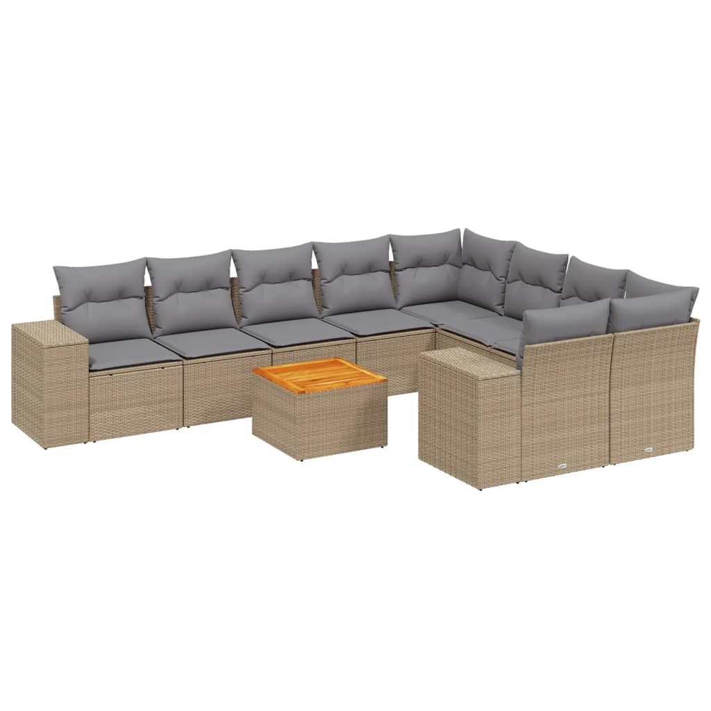 8721012874671_a_en_hd_1 vidaXL 10 Piece Garden Sofa Set with Cushions Beige Poly Rattan - Image 2
