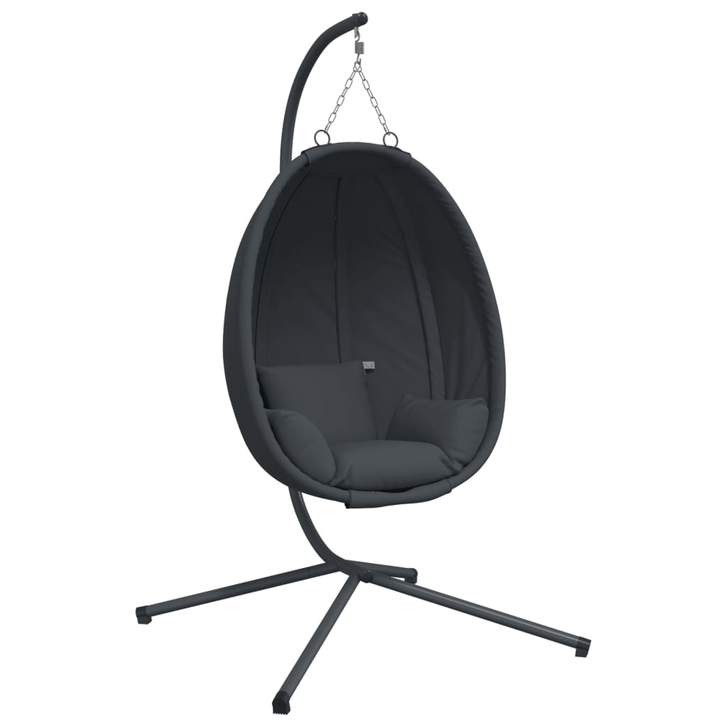8721012877214_a_en_hd_1 vidaXL Hanging Egg Chair with Stand Anthracite Fabric and Steel - Image 2