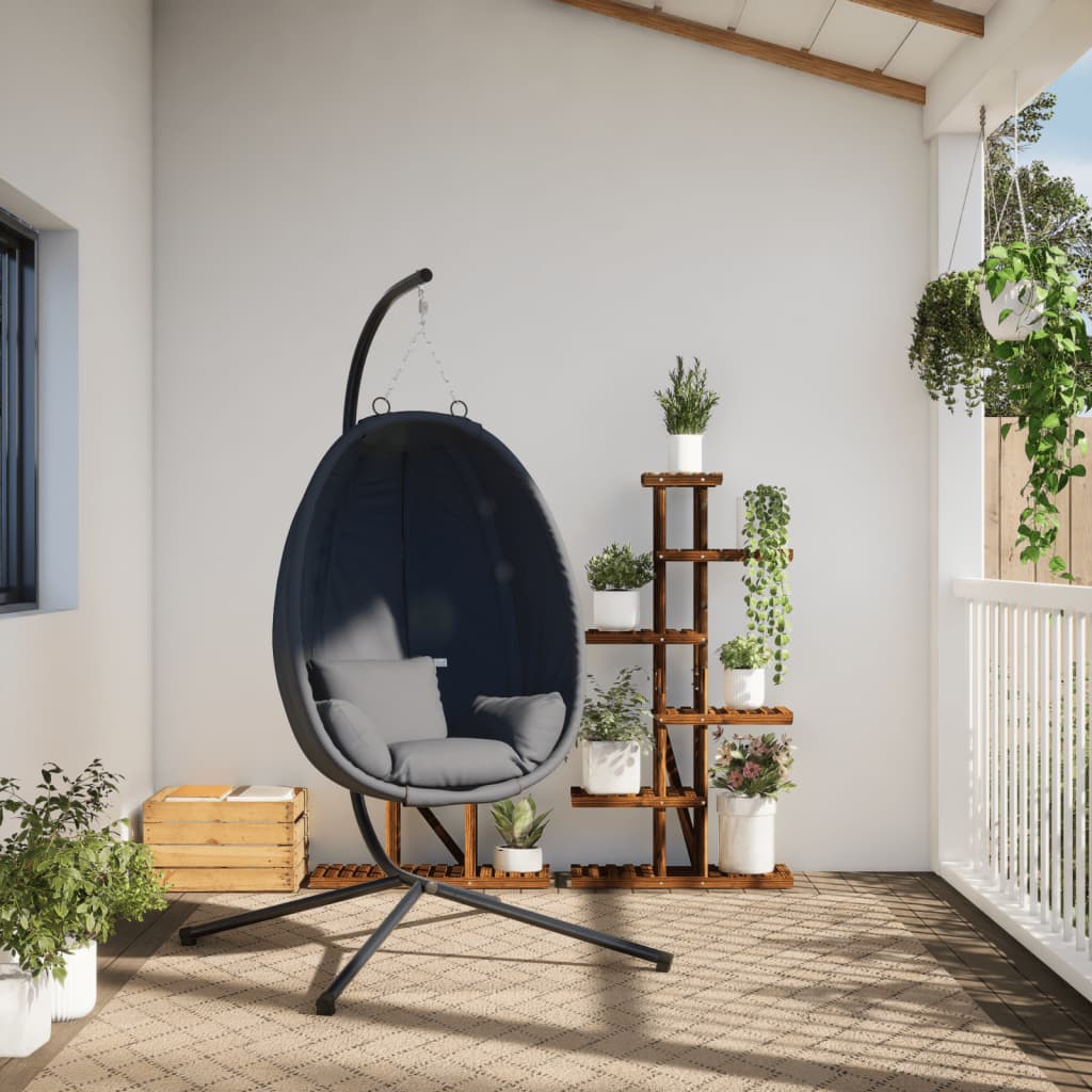 8721012877214_g_en_hd_1 vidaXL Hanging Egg Chair with Stand Anthracite Fabric and Steel - Image 3