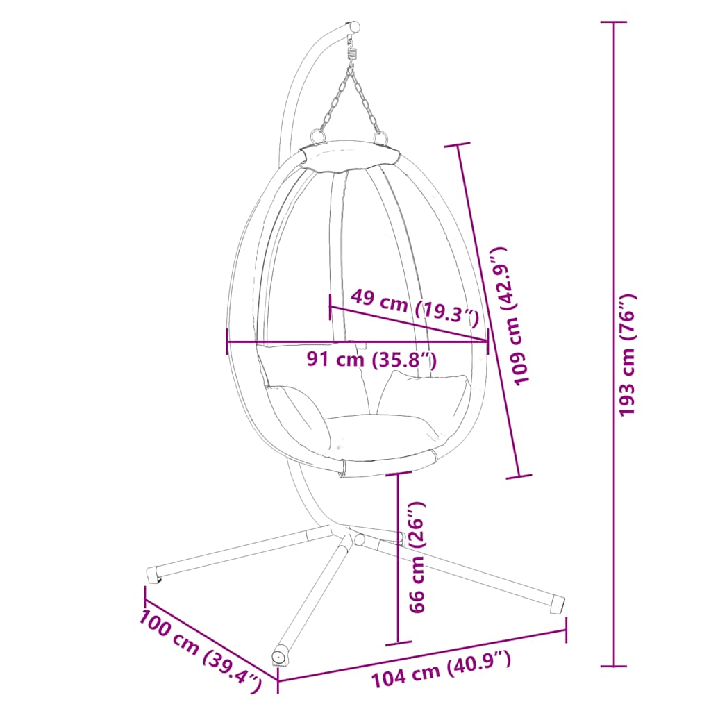 8721012877221_g_en_hd_6 vidaXL Hanging Egg Chair with Stand Taupe Fabric and Steel - Image 8
