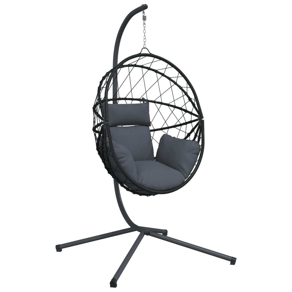 8721012877245_a_en_hd_1 vidaXL Hanging Egg Chair with Stand Anthracite Rattan and Steel - Image 2
