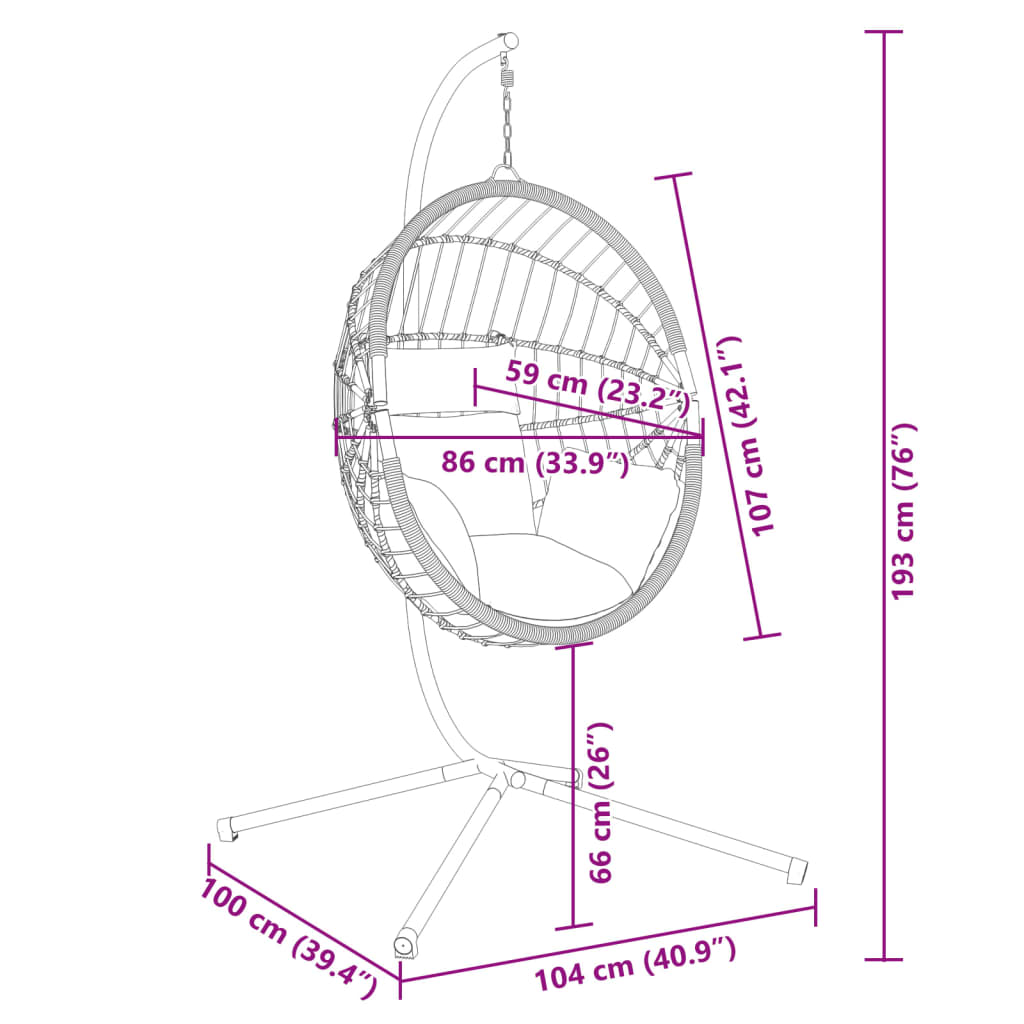 8721012877276_g_en_hd_6 vidaXL Hanging Egg Chair with Stand Anthracite Rattan and Steel - Image 8