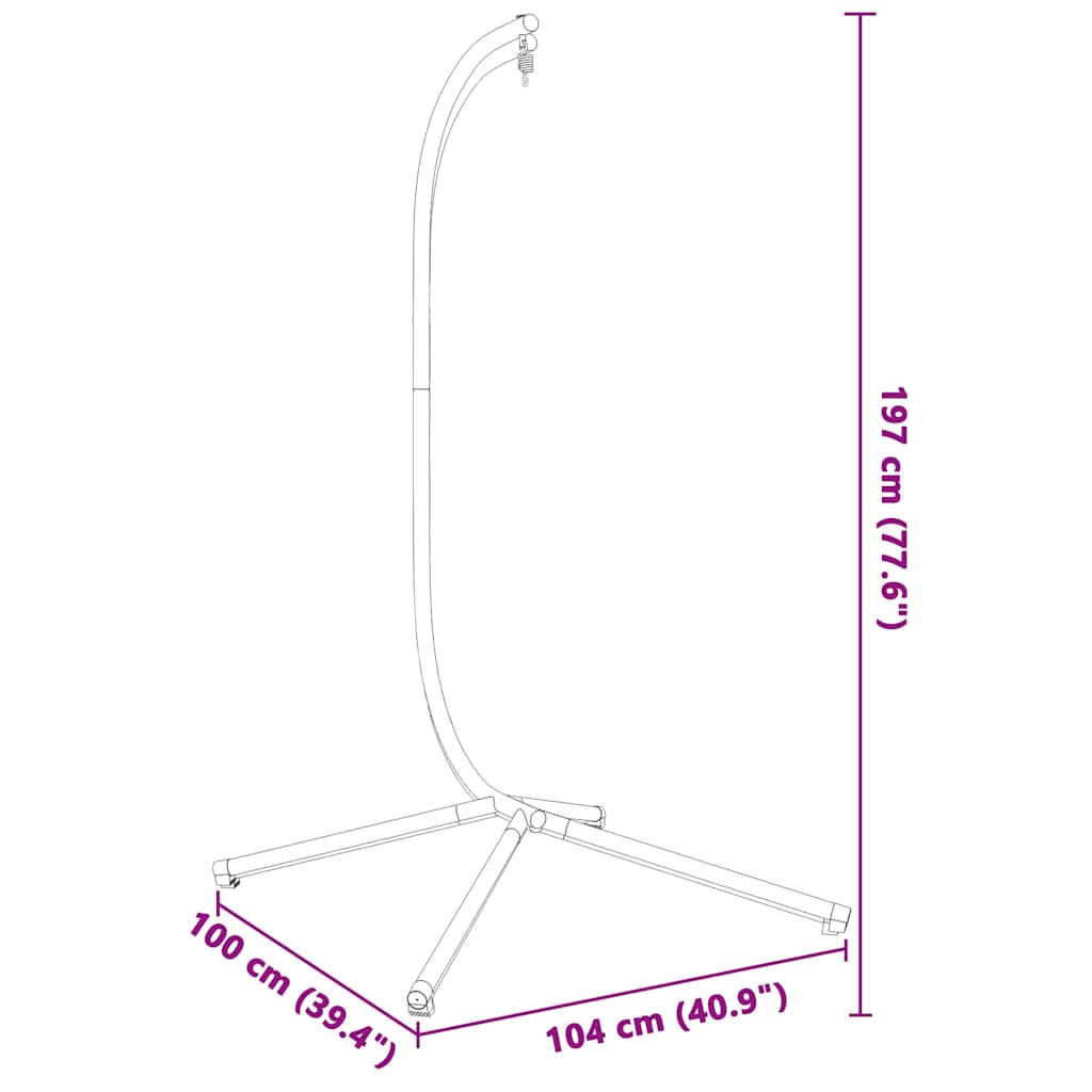 8721012877344_g_en_hd_4 vidaXL Hanging Egg Chair Stand without Basket Anthracite Steel - Image 6